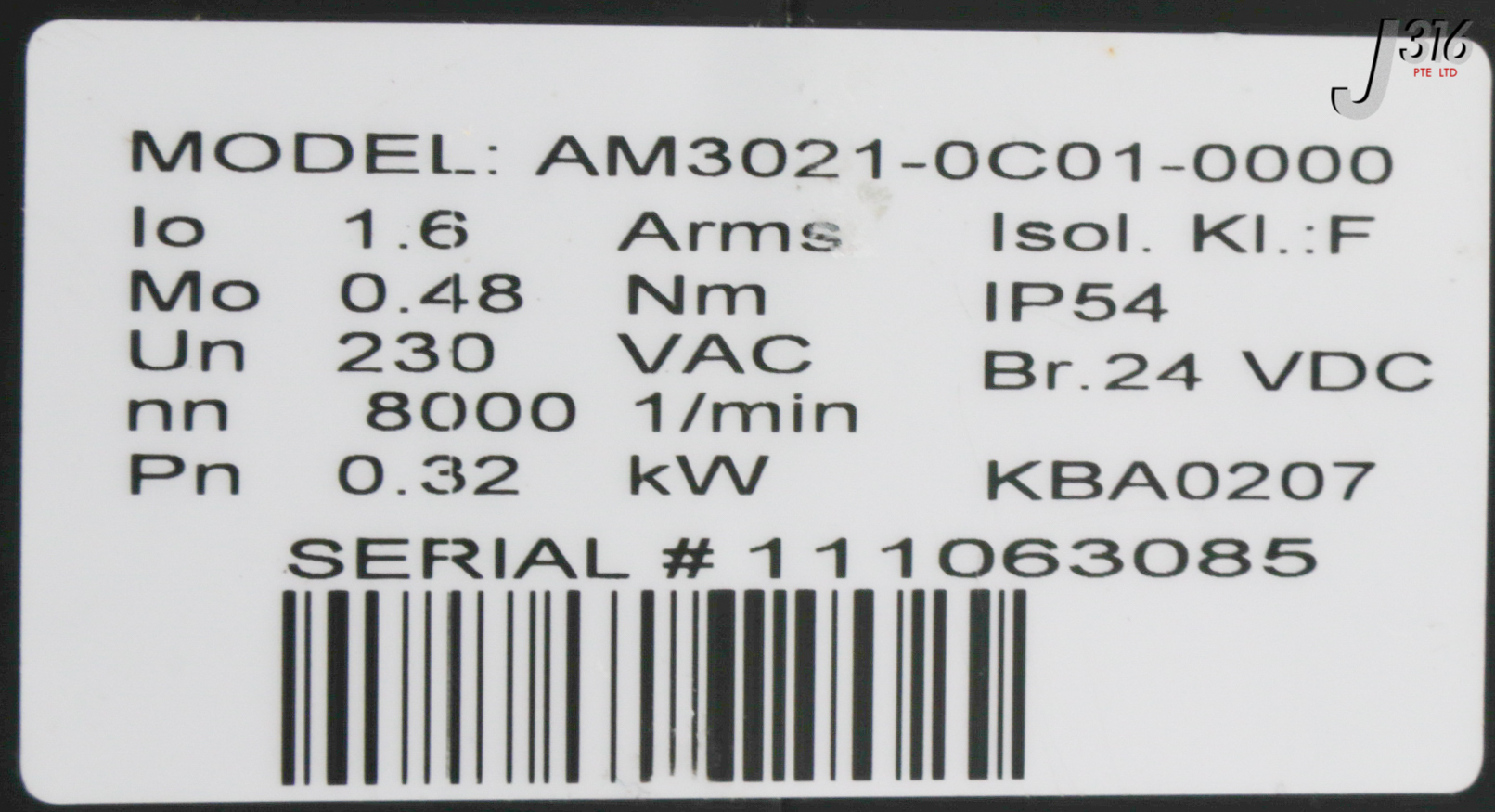 31421 BECKHOFF SERVO MOTOR (NEW) AM3021-0C01-0000 | eBay